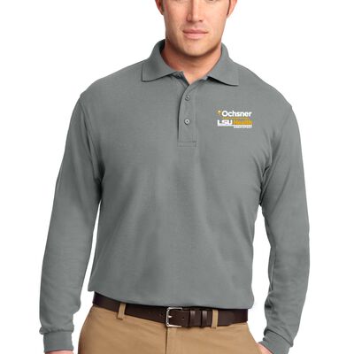 Ochsner LSU Health Shreveport Men's Long Sleeve Silk Touch Polo