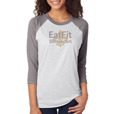 Eat Fit Shreveport 3/4 Sleeve Unisex Shirt