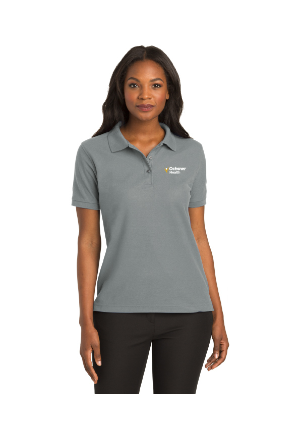 Port Authority Women's Silk Touch Polo, Cool Gray, large image number 1