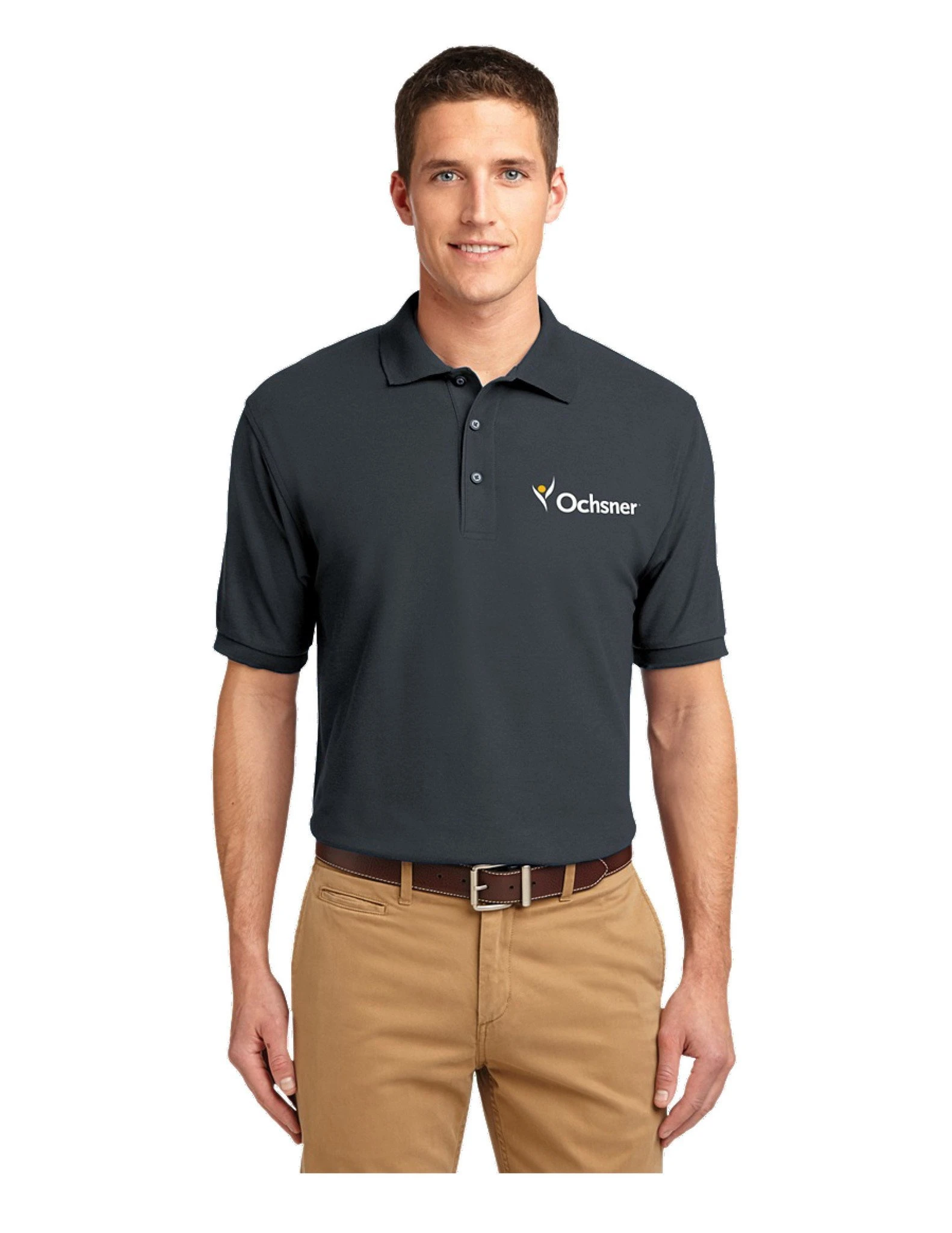 Port Authority Men's Digi Polo, Charcoal, large image number 1
