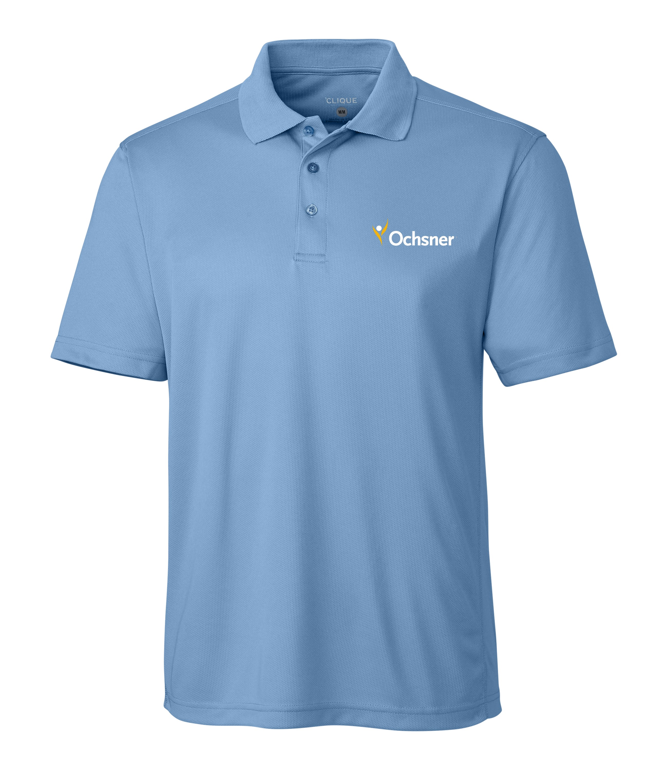 Clique Men's Ice Pique Polo, Light Blue, large image number 1