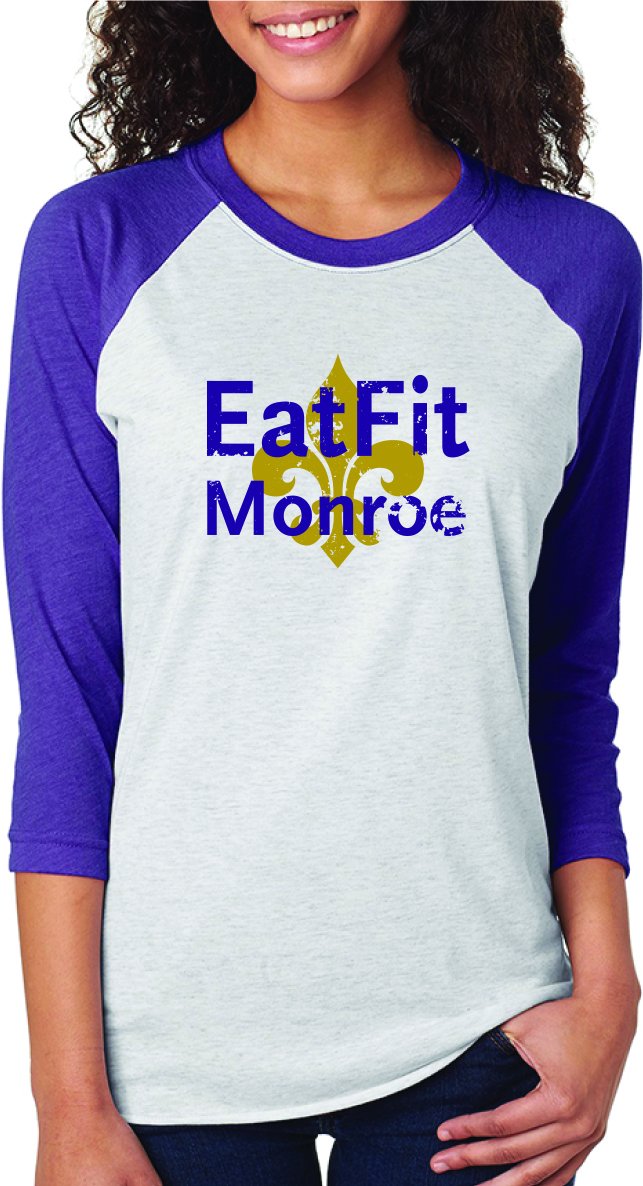 Eat Fit Monroe Unisex 3/4 Sleeve Shirt, , large image number 1