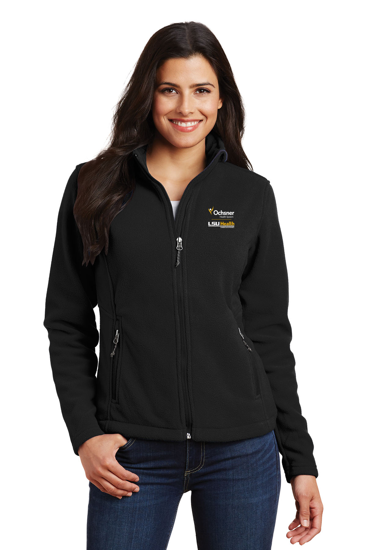 Port Authority Women's Value Fleece Ochsner/LSU Shreveport, Black, large image number 1